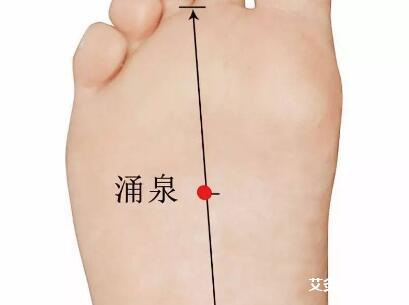 涌泉穴在哪里?